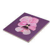 De roze Tegel van het Viooltje Tegeltje (Zijkant)