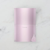 De roze Tiara van de Kleding van de Fonkeling Bedankkaart (Binnen)