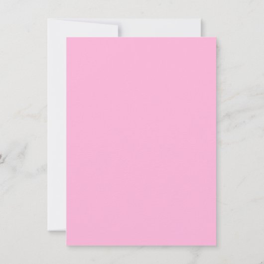 De roze Uitnodiging van de Verjaardag van de (Achterkant)