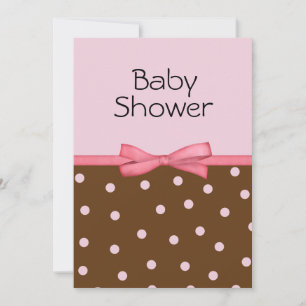 De roze Uitnodigingen van het Baby shower van het