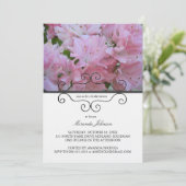 De roze Uitnodigingen van het Vrijgezellenfeest (Staand voorkant)