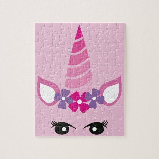 De Roze Unicorn Legpuzzel (Verticaal)