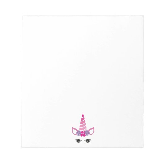 De Roze Unicorn Notitieblok (Voorkant)