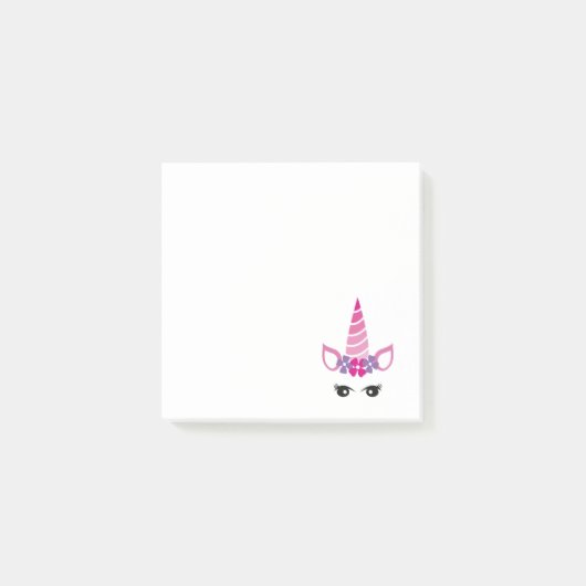 De Roze Unicorn Post-it® Notes (Voorkant)