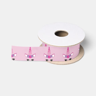 De Roze Unicorn Satijnen Lint