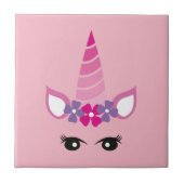 De Roze Unicorn Tegeltje (Voorkant)