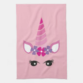 De Roze Unicorn Theedoek (Verticaal)