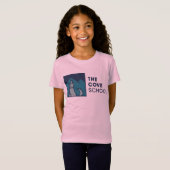 De roze van de cove School Girl T-shirt (Voorkant volledig)
