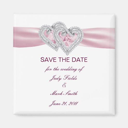 De roze van de douane sparen de Magnet van de Datu (Voorkant)