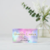 De Roze van de Holograaf van de Code van de Uitbre Visitekaartje (Staand voorkant)