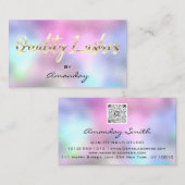De Roze van de Holograaf van de Code van de Uitbre Visitekaartje (Voorkant / Achterkant)