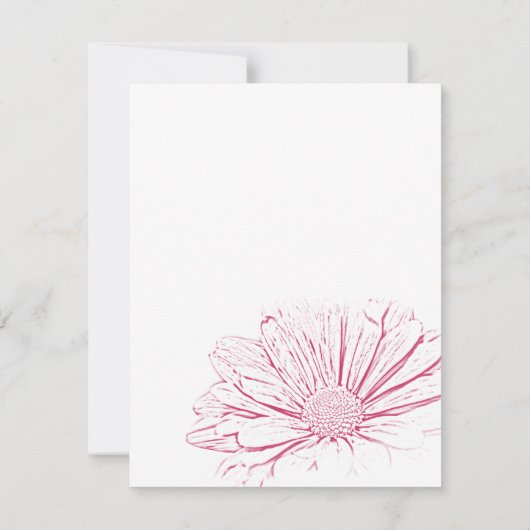 De roze Verandering van het Effect van de Bloem va Aankondiging (Achterkant)