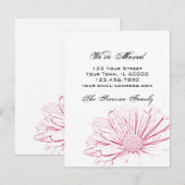 De roze Verandering van het Effect van de Bloem va Aankondiging (Voorkant / Achterkant)