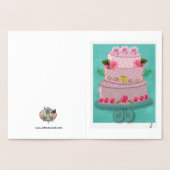 De Roze Viering Folie Kaarten (Binnen)