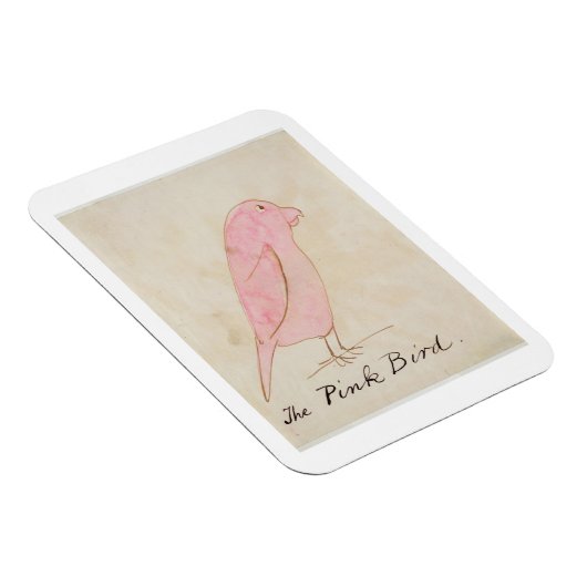 De roze vogel uit 'zestien tekeningen van Comic Bi Magneet (Rechterzijde)