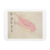 De roze vogel uit 'zestien tekeningen van Comic Bi Magneet (Horizontaal)