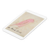 De roze vogel uit 'zestien tekeningen van Comic Bi Magneet (Linkerzijde)