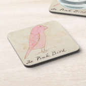 De roze vogel uit 'zestien tekeningen van Comic Bi Onderzetter (Linkerzijde)