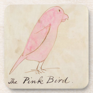 De roze vogel uit 'zestien tekeningen van Comic Bi Onderzetter