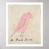 De roze vogel uit 'zestien tekeningen van Comic Bi Poster (Voorkant)