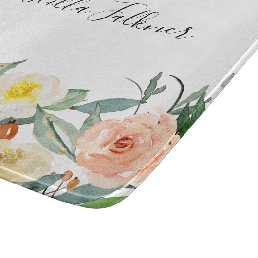 De roze Waterverf van het perzink drijft de keuken Snijplank (Hoek)