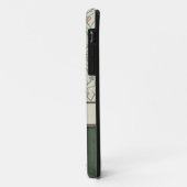 De roze Wijnstokken, de Strepen en het Monogram Case-Mate iPhone Case (Achterkant/links)