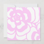 De roze & Witte Uitnodiging van het (Achterkant)