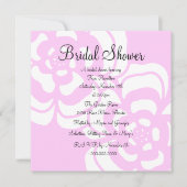 De roze & Witte Uitnodiging van het (Voorkant)