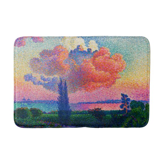 De Roze Wolk (1896) schilderij Badmat (Voorkant)