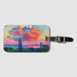  De Roze Wolk (1896) schilderij Bagagelabel