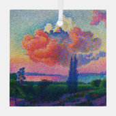  De Roze Wolk (1896) schilderij Glas Ornament (Achterkant)