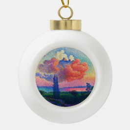  De Roze Wolk (1896) schilderij Keramische Bal Ornament