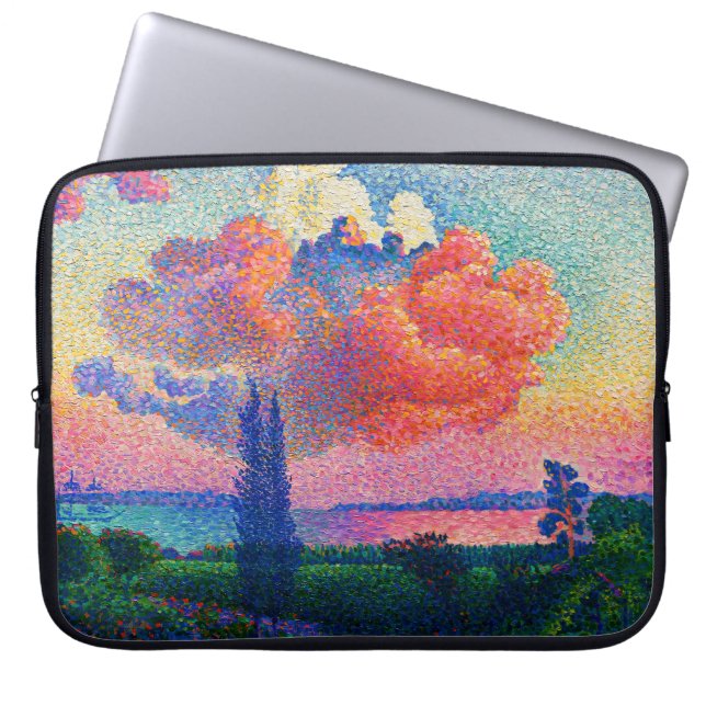  De Roze Wolk (1896) schilderij Laptop Sleeve (Voorkant)