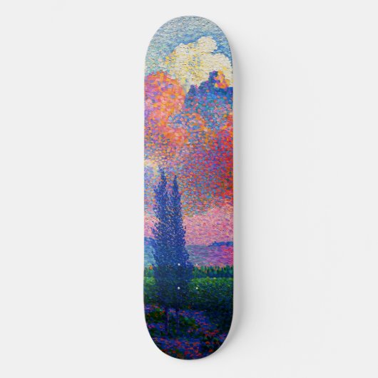  De Roze Wolk (1896) schilderij Persoonlijk Skateboard (Voorkant)