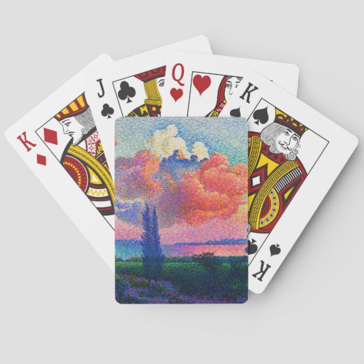 De Roze Wolk (1896) schilderij Pokerkaarten (Achterkant)