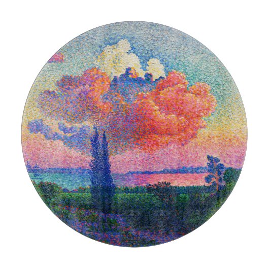  De Roze Wolk (1896) schilderij Snijplank (Voorkant)