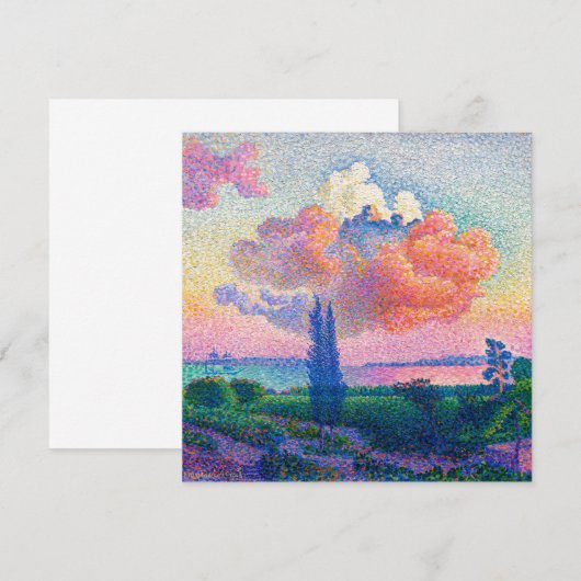 De roze wolk | Henri Edmond Cross | (Voorkant / Achterkant)