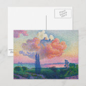 De roze wolk, schilderij van Henri-Edmond Cross Briefkaart (Voorkant / Achterkant)