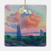 De roze wolk, schilderij van Henri-Edmond Cross Keramisch Ornament (Achterkant)