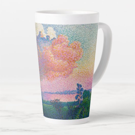De roze wolk, schilderij van Henri-Edmond Cross Latte Mok (Rechterhoek)