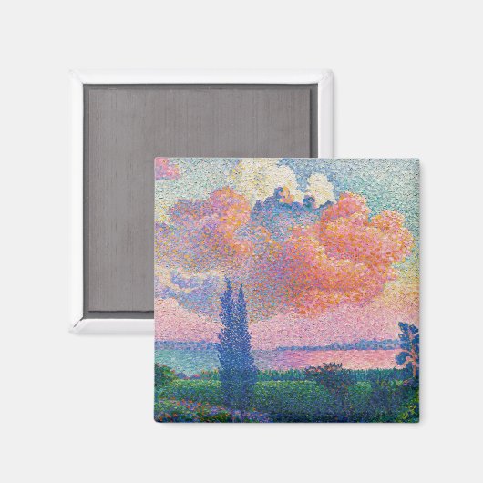 De roze wolk, schilderij van Henri-Edmond Cross Magneet (Voorkant / Achterkant)