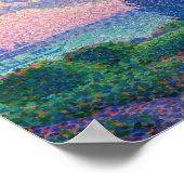 De roze wolk, schilderij van Henri-Edmond Cross Poster (Hoek)