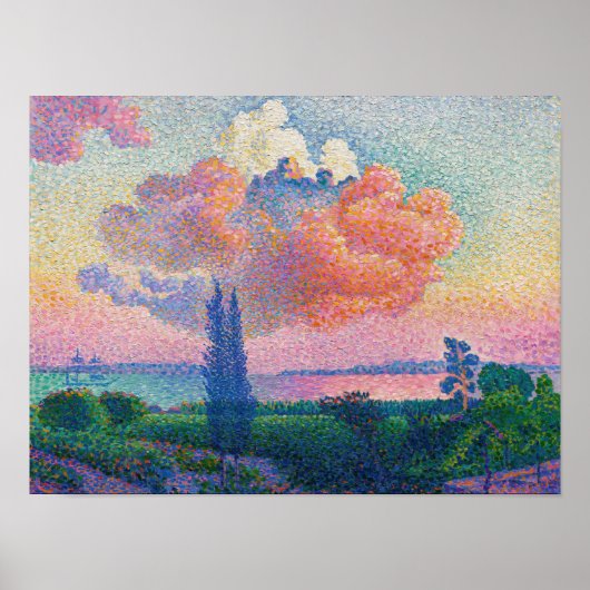 De roze wolk, schilderij van Henri-Edmond Cross Poster (Voorkant)