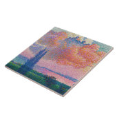 De roze wolk, schilderij van Henri-Edmond Cross Tegeltje (Zijkant)