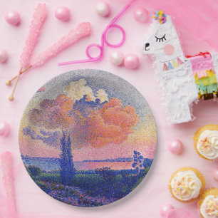 De roze wolk van Henri-Edmond Cross Papieren Bordje