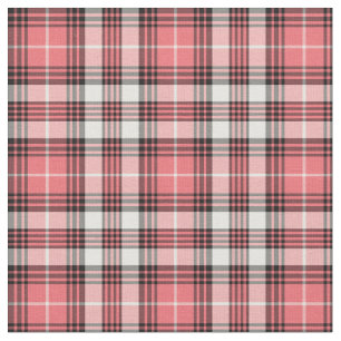 De Roze, Zwart-witte Plaid Girly van het koraal Stof