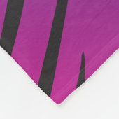 De roze & Zwarte Gestreepte Dierlijke Druk van de Fleece Deken (Hoek)