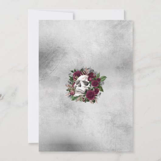 De Rozen en de schedel van de geboorte het Decenni Kaart (Achterkant)