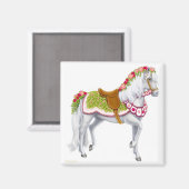 De Rozen paardenmagneet Magneet (Voorkant / Achterkant)
