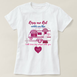 De Rozen van de Aanhangwagen van de Camper zijn Ro T-shirt